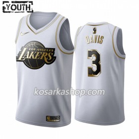 Dres Los Angeles Lakers Anthony Davis 3 Nike 2019-20 Bijela Golden Edition Swingman - Dječji